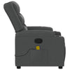 Stella Homewares Massage Recliner Chair Dark Grey Fabric
