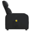 Stella Homewares Massage Recliner Chair Black Faux Leather