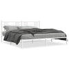 Stella Homewares Metal Bed Frame without Mattress with Headboard White 183x203 cm King