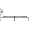 Stella Homewares Metal Bed Frame without Mattress with Headboard Black 107x203 cm King Single