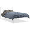 Stella Homewares Metal Bed Frame without Mattress with Headboard White 107x203 cm King Single
