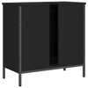 Stella Homewares Bathroom Sink Cabinet Black 60x30x60 cm Engineered Wood