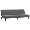Stella Homewares 2-Seater Sofa Bed Dark Grey Velvet