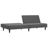 Stella Homewares 2-Seater Sofa Bed Dark Grey Velvet