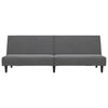 Stella Homewares 2-Seater Sofa Bed Dark Grey Velvet