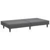 Stella Homewares 2-Seater Sofa Bed Dark Grey Velvet