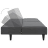 Stella Homewares 2-Seater Sofa Bed Dark Grey Velvet