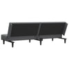 Stella Homewares 2-Seater Sofa Bed Dark Grey Velvet