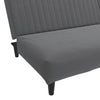 Stella Homewares 2-Seater Sofa Bed Dark Grey Velvet