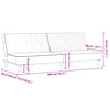 Stella Homewares 2-Seater Sofa Bed Dark Grey Velvet