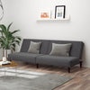 Stella Homewares 2-Seater Sofa Bed Dark Grey Velvet