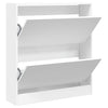 Stella Homewares Shoe Cabinet White 80x21x87.5 cm Engineered Wood