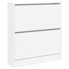 Stella Homewares Shoe Cabinet White 80x21x87.5 cm Engineered Wood