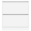 Stella Homewares Shoe Cabinet White 80x21x87.5 cm Engineered Wood