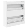 Stella Homewares Shoe Cabinet White 80x21x87.5 cm Engineered Wood
