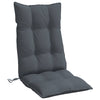 Stella Homewares Highback Chair Cushions 4 pcs Anthracite Oxford Fabric