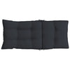 Stella Homewares Highback Chair Cushions 6 pcs Black Oxford Fabric