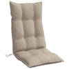 Stella Homewares Highback Chair Cushions 4 pcs Taupe Oxford Fabric
