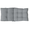 Stella Homewares Lowback Chair Cushions 4 pcs Grey Oxford Fabric