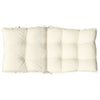 Stella Homewares Lowback Chair Cushions 6 pcs Cream Oxford Fabric