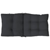 Stella Homewares Lowback Chair Cushions 6 pcs Black Oxford Fabric