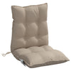 Stella Homewares Lowback Chair Cushions 6 pcs Taupe Oxford Fabric