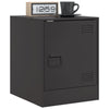 Stella Homewares Bedside Cabinets 2pcs Black 34.5x39x44 cm Steel