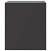 Stella Homewares Bedside Cabinets 2 pcs Black 34.5x39x44 cm Steel