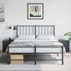 Stella Homewares Bedside Cabinets 2 pcs Black 34.5x39x44 cm Steel