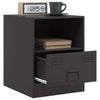 Stella Homewares Bedside Cabinets 2pcs Black 34.5x39x44 cm Steel