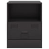 Stella Homewares Bedside Cabinets 2pcs Black 34.5x39x44 cm Steel