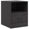 Stella Homewares Bedside Cabinets 2pcs Black 34.5x39x44 cm Steel