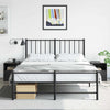 Stella Homewares Bedside Cabinets 2pcs Black 34.5x39x44 cm Steel
