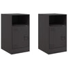 Stella Homewares Bedside Cabinets 2 pcs Black 34.5x39x62 cm Steel