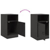 Stella Homewares Bedside Cabinets 2 pcs Black 34.5x39x62 cm Steel