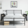 Stella Homewares Bedside Cabinets 2 pcs Black 34.5x39x62 cm Steel