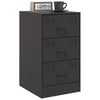 Stella Homewares Bedside Cabinets 2pcs Black 34.5x39x62 cm Steel