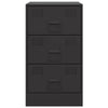 Stella Homewares Bedside Cabinets 2pcs Black 34.5x39x62 cm Steel