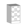 Stella Homewares Bedside Cabinets 2pcs Black 34.5x39x62 cm Steel