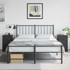 Stella Homewares Bedside Cabinets 2pcs Black 34.5x39x62 cm Steel