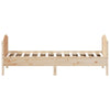 Stella Homewares Bed Frame without Mattress 90x190 cm Solid Wood Pine