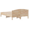 Stella Homewares Bed Frame without Mattress 135x190 cm Solid Wood Pine