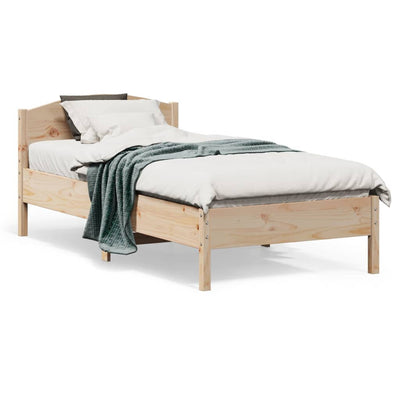 Stella Homewares Bed Frame without Mattress 90x190 cm Solid Wood Pine