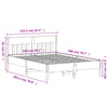 Stella Homewares Bed Frame without Mattress 150x200 cm Solid Wood Pine