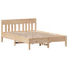 Stella Homewares Bed Frame without Mattress 135x190 cm Solid Wood Pine