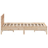 Stella Homewares Bed Frame without Mattress 135x190 cm Solid Wood Pine