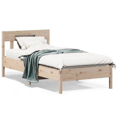 Stella Homewares Bed Frame without Mattress 90x190 cm Solid Wood Pine