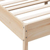 Stella Homewares Bed Frame without Mattress 135x190 cm Solid Wood Pine