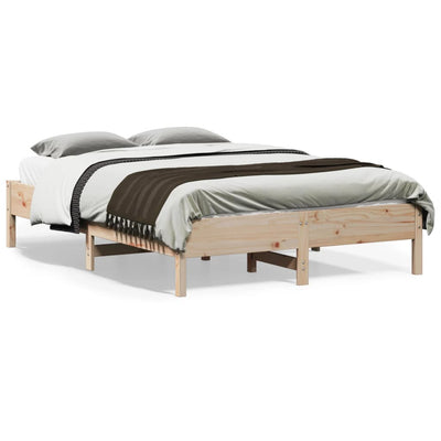 Stella Homewares Bed Frame without Mattress 135x190 cm Solid Wood Pine
