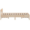 Stella Homewares Bed Frame without Mattress 135x190 cm Solid Wood Pine